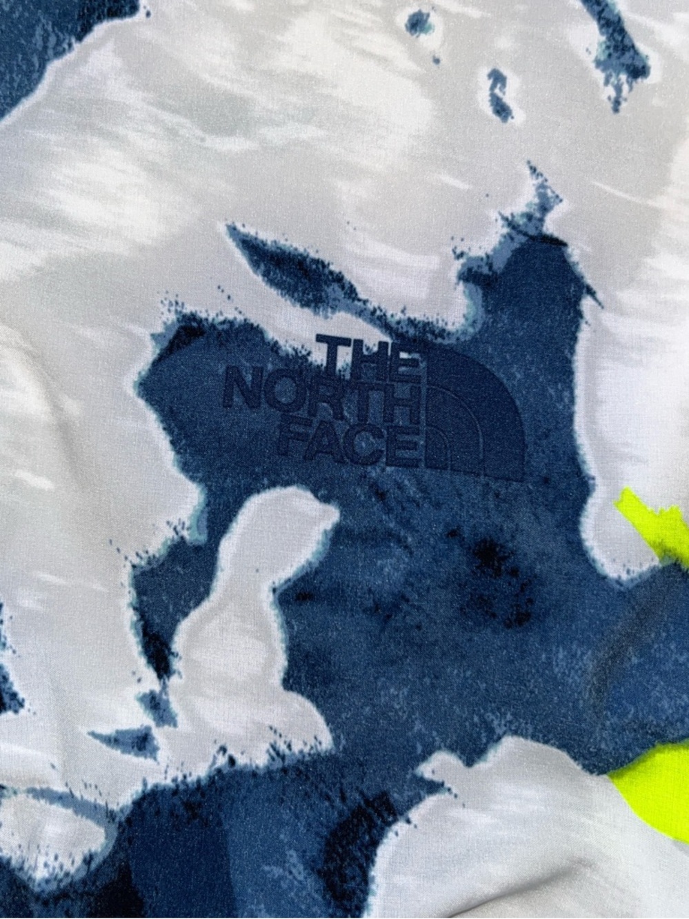 The North Face Women’s Athletic Shorts in Mint, Navy & Neon Yellow Print